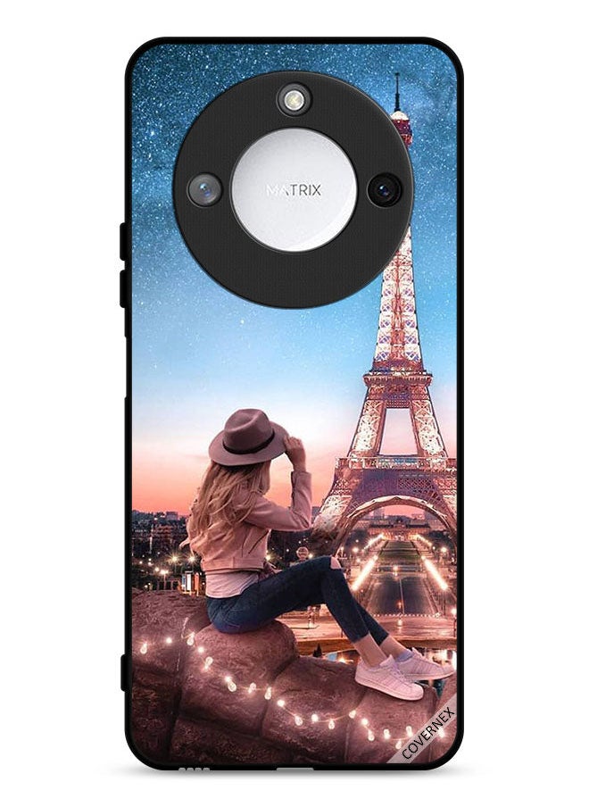 Covernex Honor X9c Smart 5G Protective Case Cover Hat Girl & Eiffel Tower  - Image 1