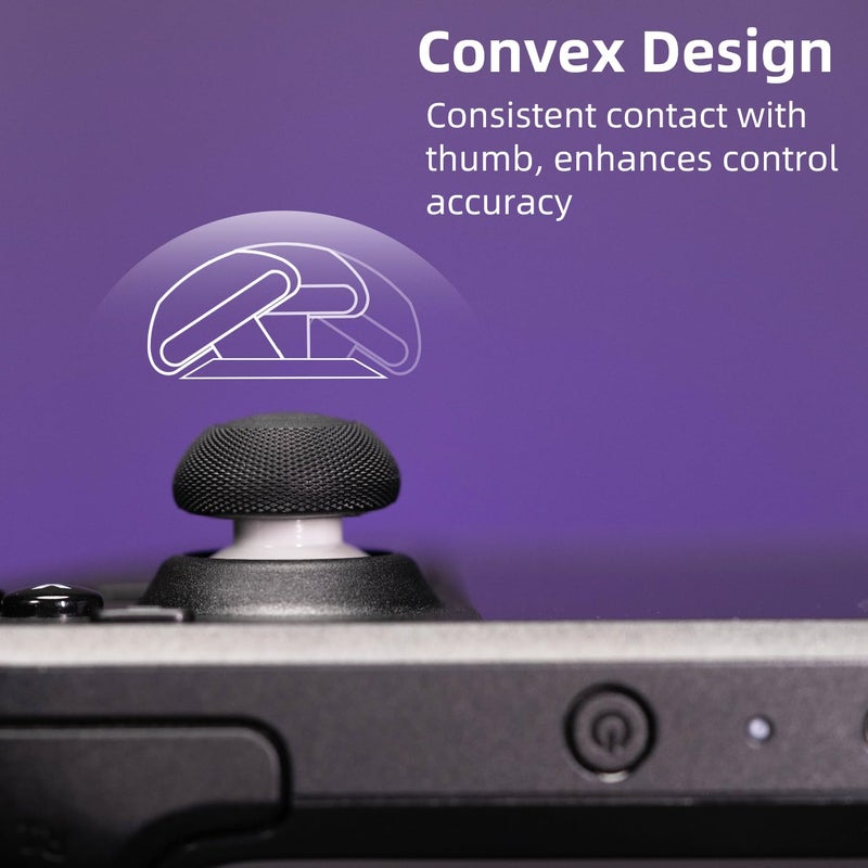 Skull & Co. Convex Thumb Grips Set: Skin, CQC Joystick Cap Analog Stick Cap for Steam Deck/OLED and ROG Ally- OD Green, 2 Pairs (4pcs) - Image 5