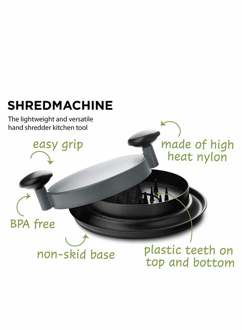 Excefore Meat Shredder, Meat Claws Shredder for Meat, Upgraded Shred Machine Chicken Shredder with Handles and Non Skid Base Dishwasher Safe - Gray - Image 4