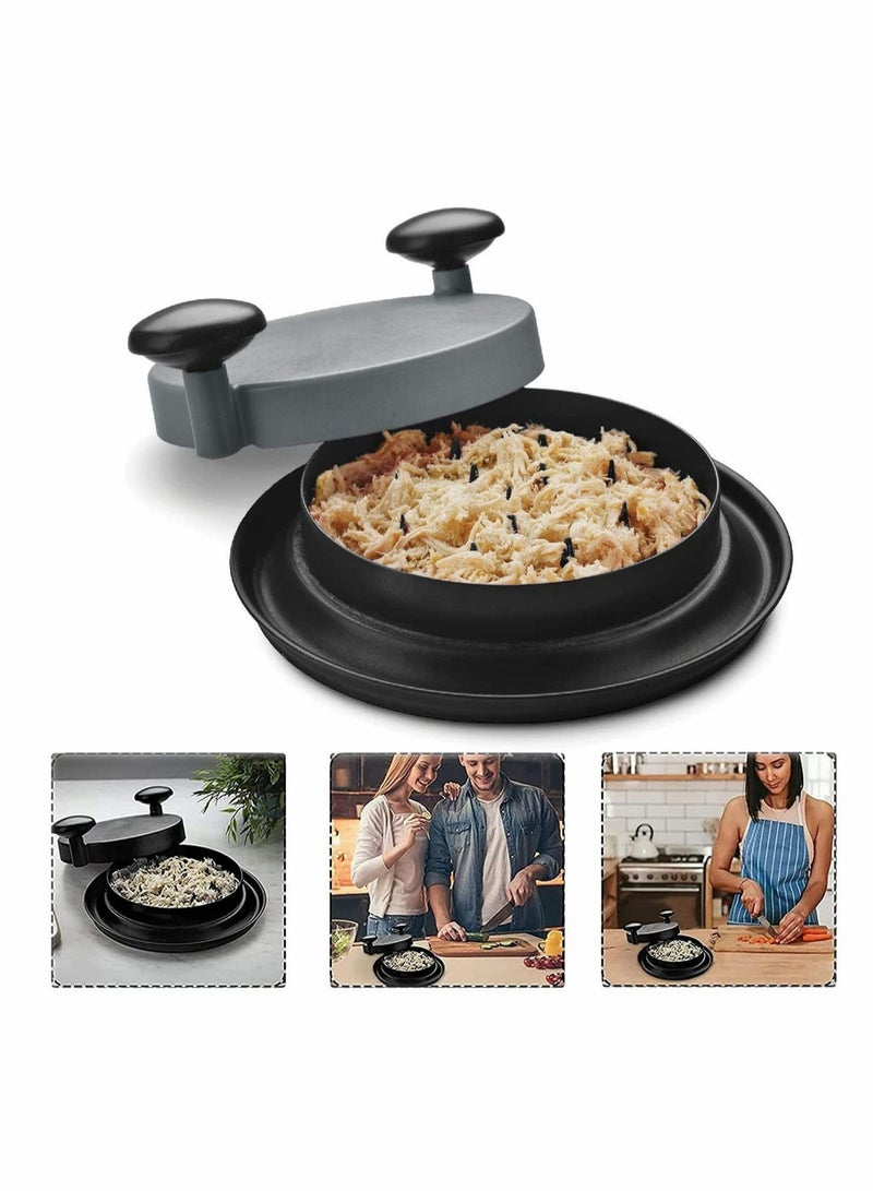 Excefore Meat Shredder, Meat Claws Shredder for Meat, Upgraded Shred Machine Chicken Shredder with Handles and Non Skid Base Dishwasher Safe - Gray - Image 1