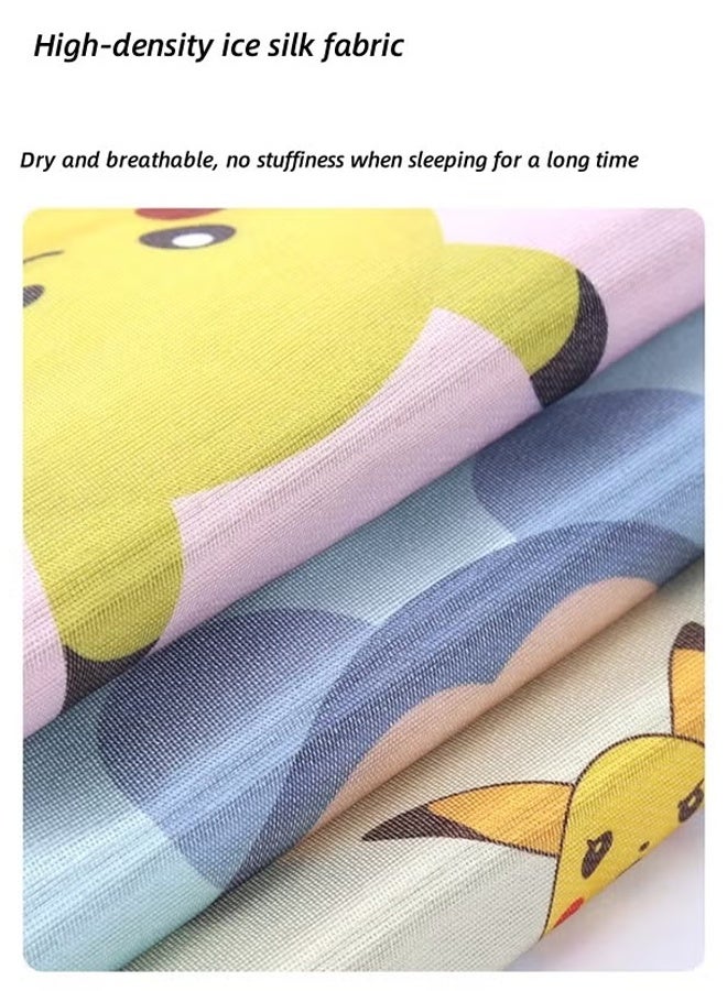 Berma Baby وسادة مقعد للأطفال حديثي الولادة، وسادة مقعد لعربة الأطفال، وسادة مقعد فائقة النعومة لعربة الأطفال، وسادة مقعد قابلة للتعديل وجيدة التهوية، مناسبة لجميع المواسم، عالمية على كلا الجانبين (أزرق) - Image 5