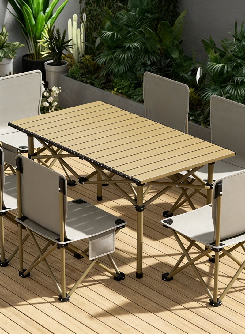CKIKH Outdoor Camping Folding Table: Portable folding table with storage bag, easy to carry, perfect for outdoor activities, picnics, cooking, beach trips, hiking, and fishing. - Image 2