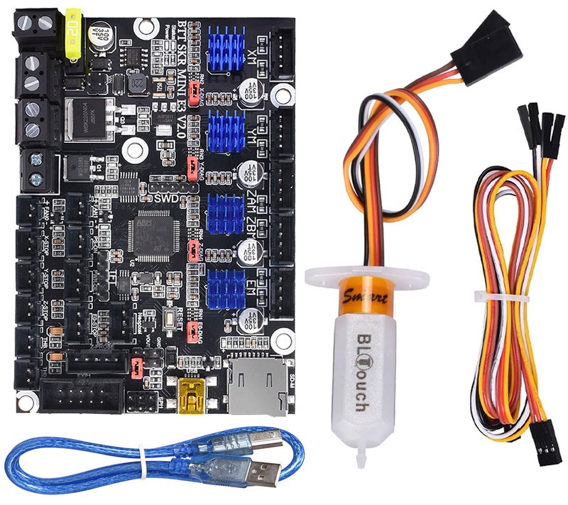 BigTreeTech BIGTREETECH Upgrade SKR Mini E3 V2.0 Control Board 32bit for Ender 3 Motherboard Silent Board with TMC2209 UART Stepper Driver 3D Printer Parts for Creality Ender3 (with BLTouch Extension Cable) - Image 1
