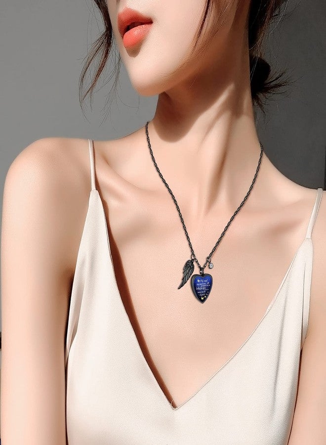 Dletay Heart Urn Necklace for Ashes Birthstones Cremation Jewelry for Ashes Daddy’s Girl Ash Necklace Memorial Ash Holder, Stainless Steel, stainless steel - Image 5