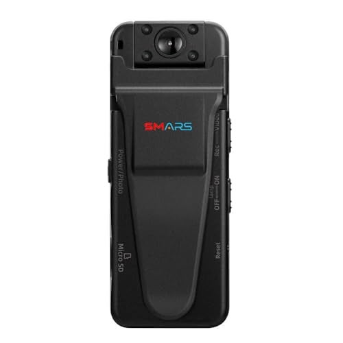 smars HD 1080P Pocket Body Camera | Night Vision | Motion Detection 180 Degree Rotating Wearable Bodycam - Image 1