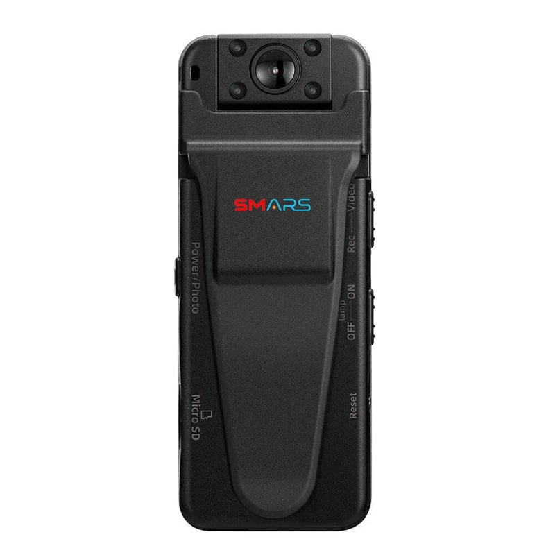 smars HD 1080P Pocket Body Camera | Night Vision | Motion Detection 180 Degree Rotating Wearable Bodycam - Image 5