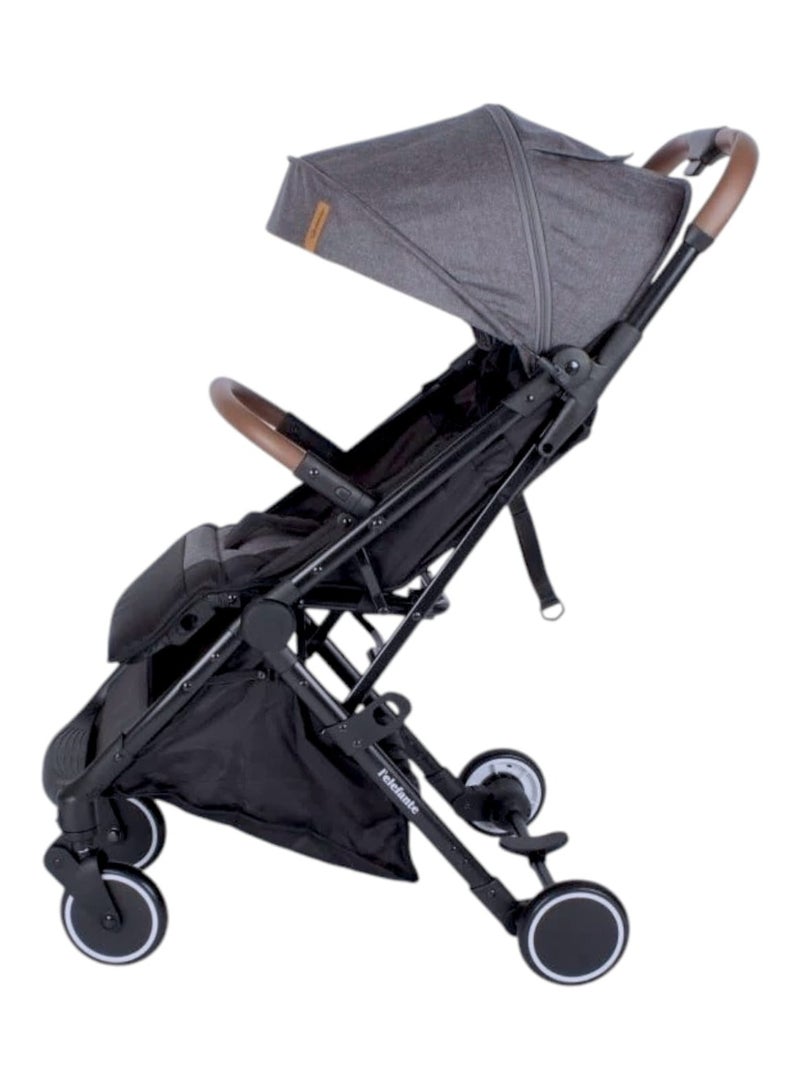 بيبي كارا عربية أطفال خفيفة الوزن مناسبة للسفر لحديثي الولادة بلمسة واحدة قابلة للطي وتخزين إضافي ونظام امتصاص الصدمات - Image 3