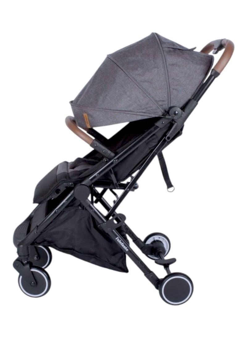 بيبي كارا عربية أطفال خفيفة الوزن مناسبة للسفر لحديثي الولادة بلمسة واحدة قابلة للطي وتخزين إضافي ونظام امتصاص الصدمات - Image 4