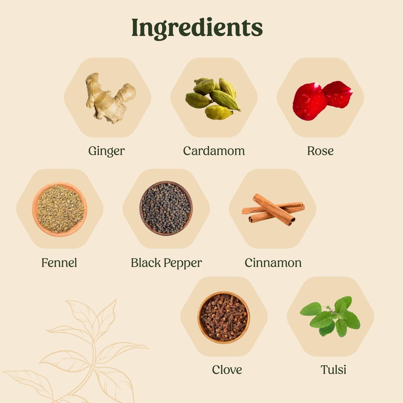 Mittal Teas Instant Masala Chai Premix | Authentic Indian Spiced Tea with Milk & Sugar | Cardamom, Ginger & Cinnamon | 20 Sachets | Desi Chai Latte | Travel-Friendly & Easy to Prepare - Image 3