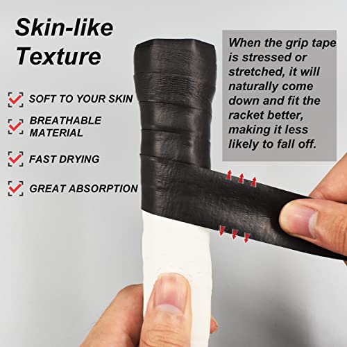 Senston Overgrips Pack of 5/10/15 Racquet Overgrips Tennis Badminton Squash Racket Overgrip Anti Slip Racquet - Image 4