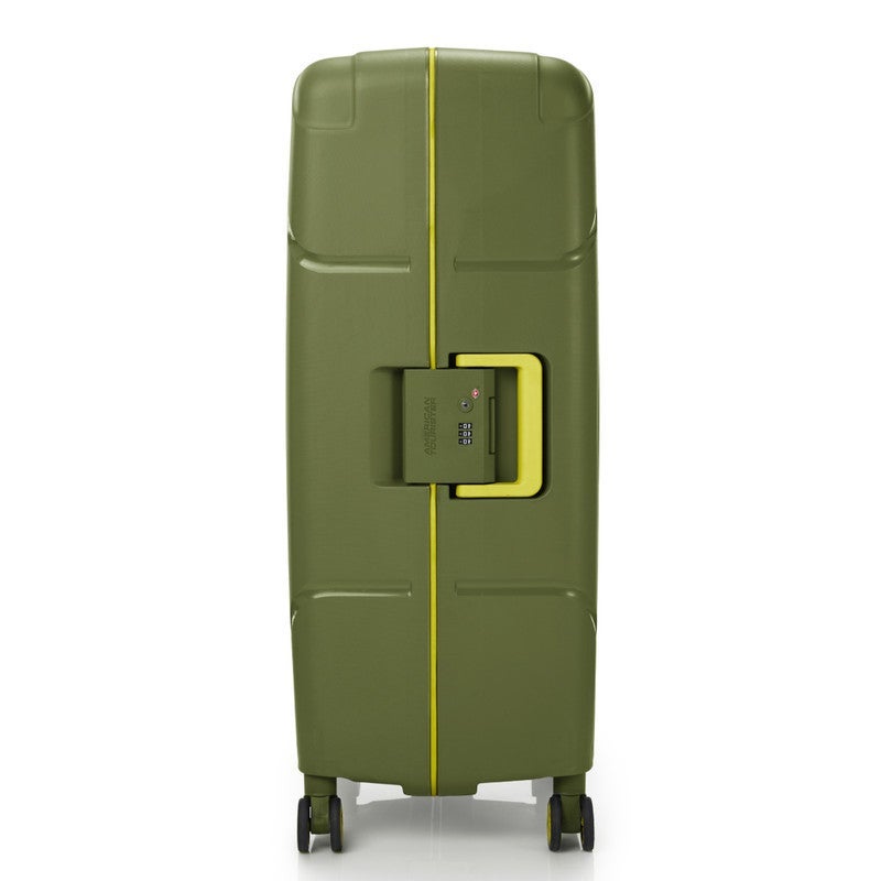 AMERICAN TOURISTER Circurity Suitcase, Check-In Size 77 cm / 28 inch, 4 Spinner Wheels, Hard Top, Polypropylene, Olive|Scratch & Impact Resistant Material|Lightweight|XtraSecu™ 3 Point Locking System|TSA Lock - 3 Years International Warranty - Image 3