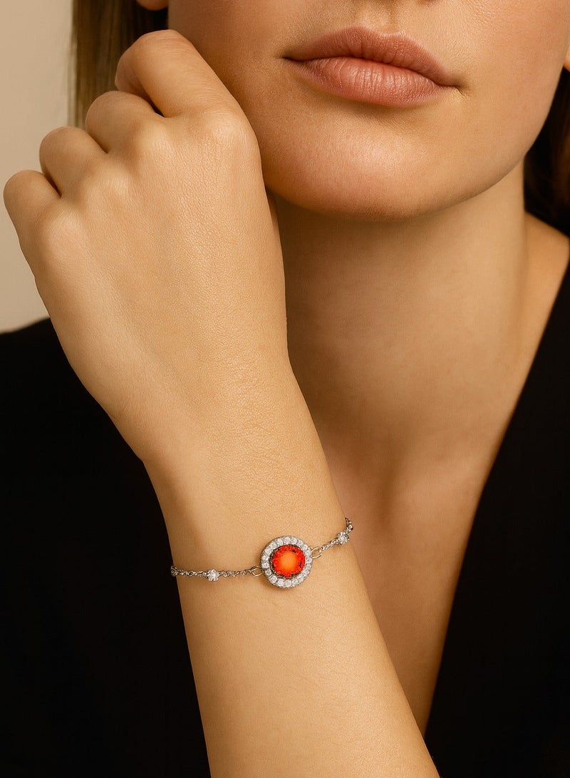Liu Jo Celestia Silver Bracelet - Red - LJ2269 - Image 3