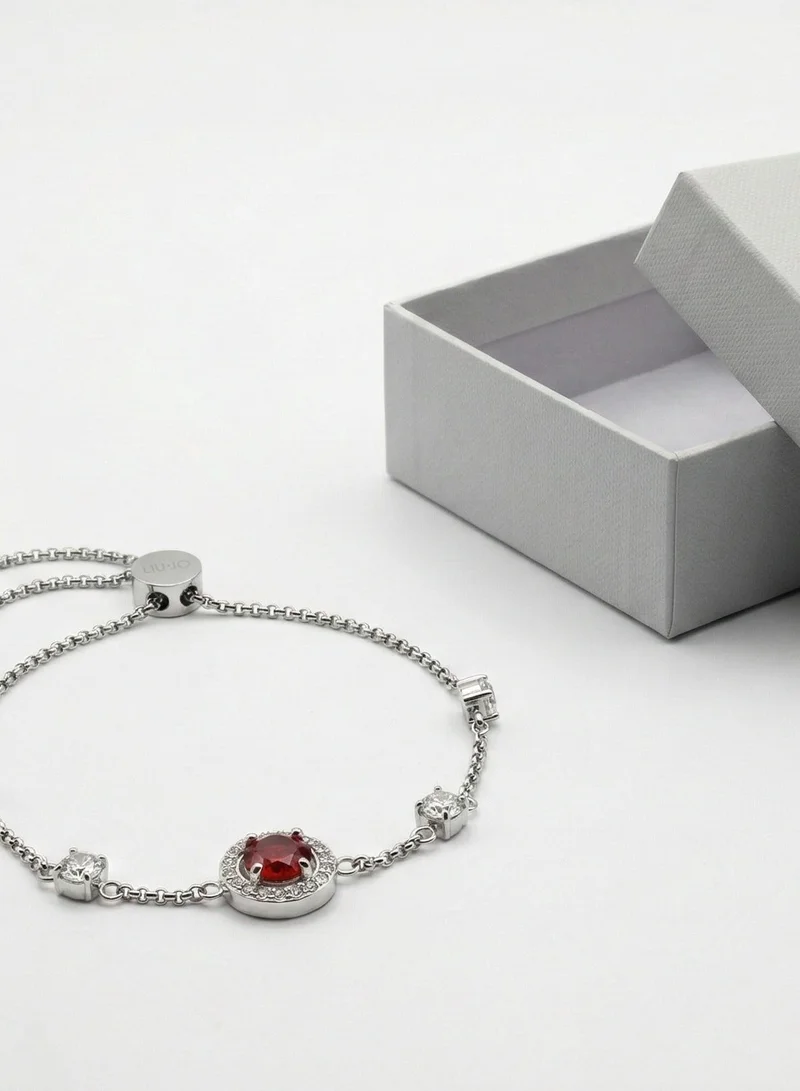 Liu Jo  Liu Jo Celestia Silver Bracelet - Red - LJ2269 for Women | Best Price UAE
