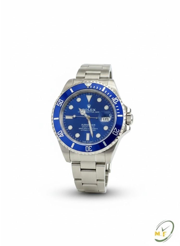 رولكس ساعة رولكس سابمارينر ديت من الستانلس ستيل – مينا وإطار أزرق