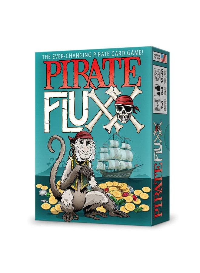 Looney Labs Looney Labs Pirate Fluxx Card Game - Ever-Changing Pirate-Themed Fun  - Image 1