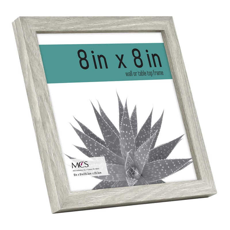 MCS Gallery Essential Picture Frames  Photo Gallery Wall Frame Set  Gray Woodgrain  8 x 8 Inch  6-Pack - Image 2