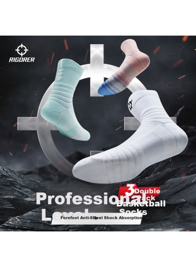 Rigorer Performance Sports Socks Uni Basketball Socks Towel Bottom Sweat-absorbing Shock-absorbing Running Badminton Socks - Image 5