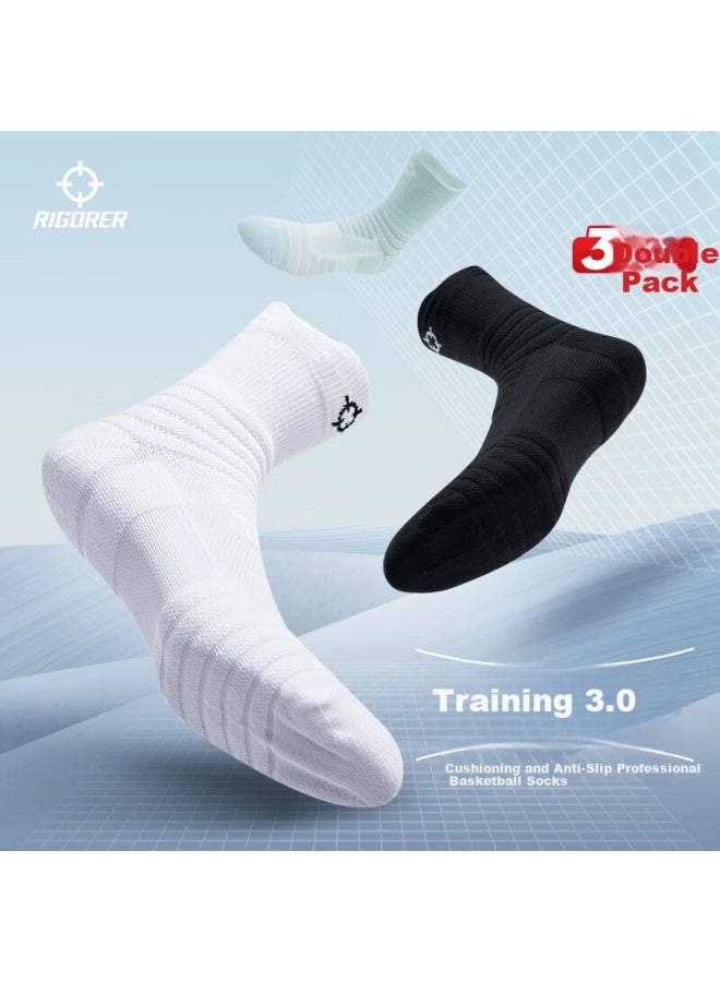 Rigorer Performance Sports Socks Uni Basketball Socks Towel Bottom Sweat-absorbing Shock-absorbing Running Badminton Socks - Image 4