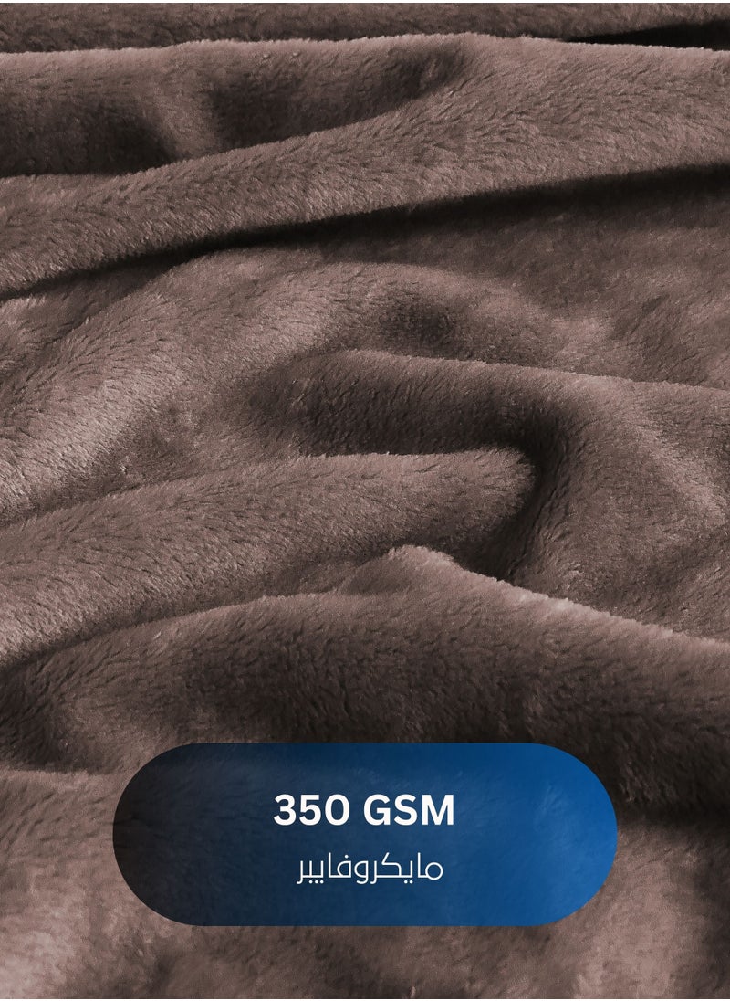 Master Home Textile - Lightweight Velvet Blanket, Mora Series, 350GSM, Single Size 230 x 170 cm, Extra Soft All Season Fleece Blanket, Bed And Sofa Blanket - Image 1