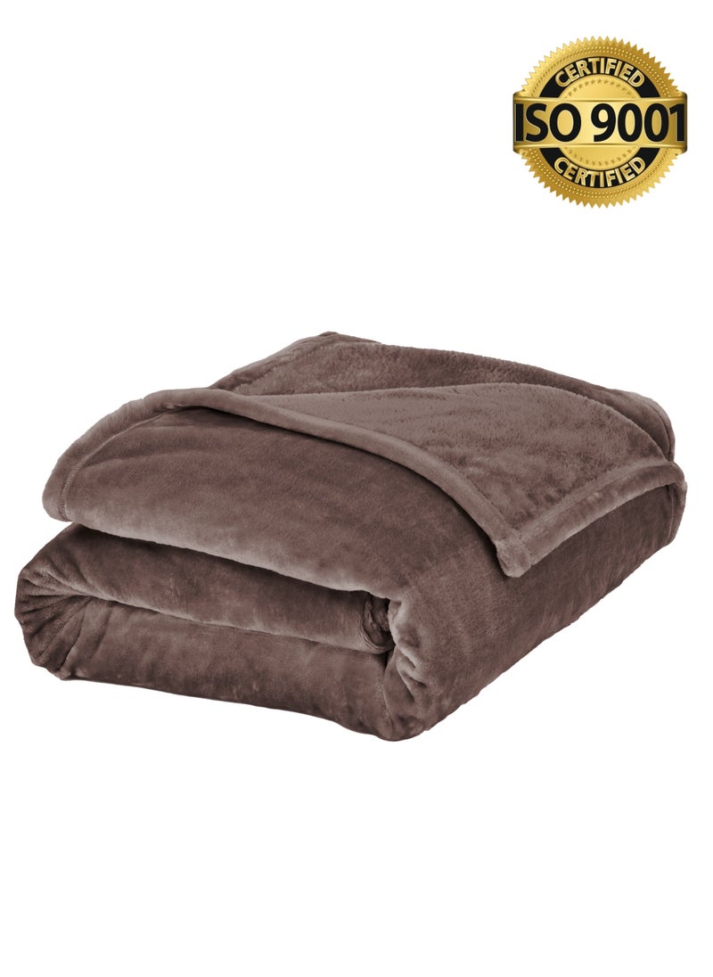 Master Home Textile - Lightweight Velvet Blanket, Mora Series, 350GSM, Single Size 230 x 170 cm, Extra Soft All Season Fleece Blanket, Bed And Sofa Blanket - Image 1