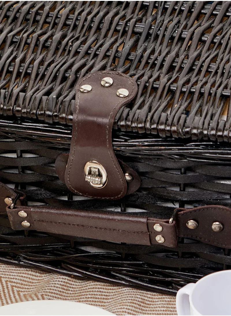 Ayra Handmade Picnic Basket Set With Cutlery