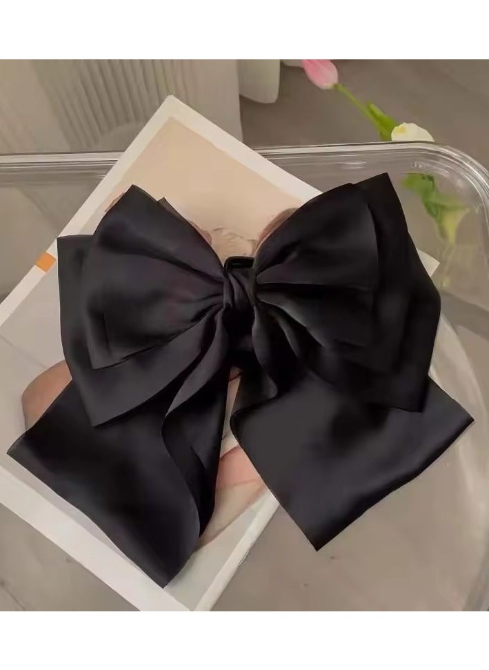 Goolsky Hot Korean Big Size Bow Hair Clip Claw Clamp Women High Ponytail Barrettes Headwear Girls Women Hair Accessories  - Image 2
