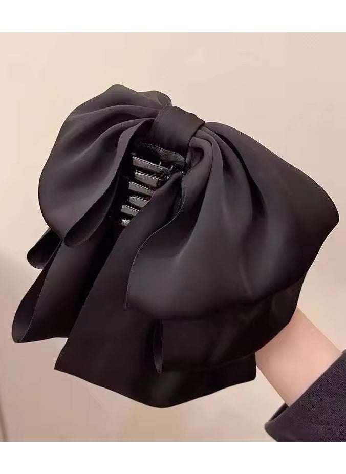 Goolsky Hot Korean Big Size Bow Hair Clip Claw Clamp Women High Ponytail Barrettes Headwear Girls Women Hair Accessories  - Image 3