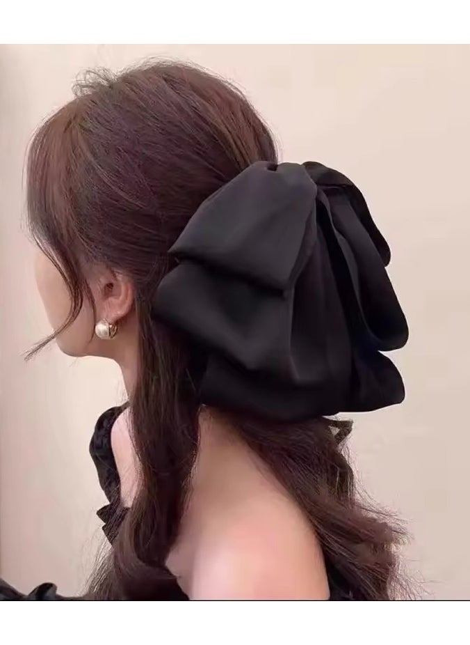 Goolsky Hot Korean Big Size Bow Hair Clip Claw Clamp Women High Ponytail Barrettes Headwear Girls Women Hair Accessories  - Image 5