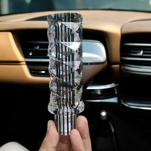 YOURKARTS.COM Crystal Katana Design Gear Knob (Black Stripe, 25CM) – Universal Manual Transmission Stick Handle for Sporty Feel | car Accessories 2025 Modified car Essentials - Image 1
