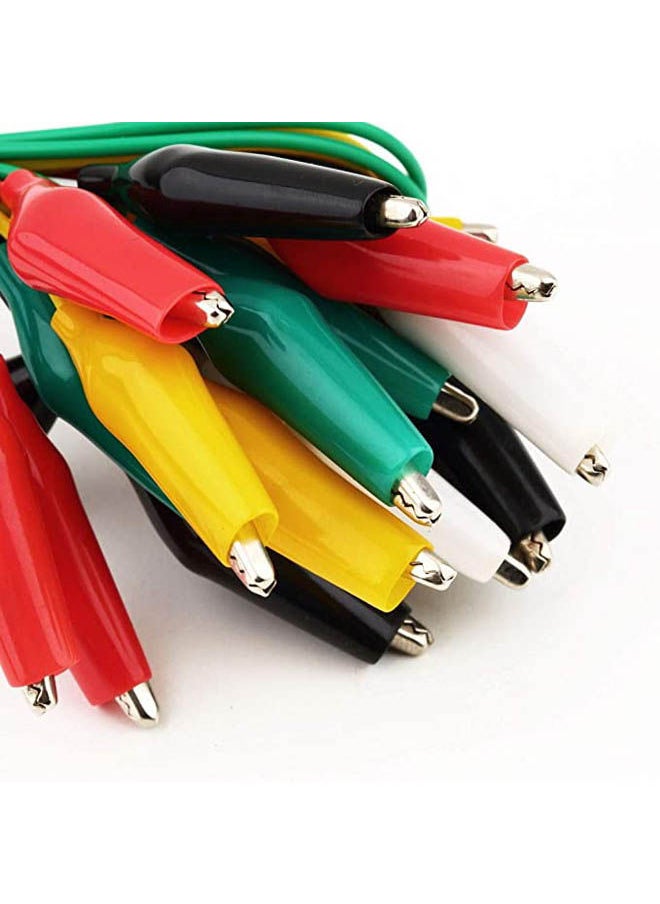 Generic Jumper Wire Double Ended Test Leads Alligator Crocodile Roach Clip  - Image 1
