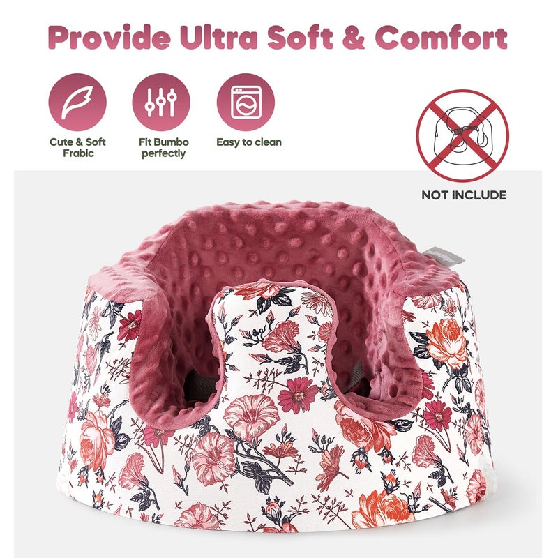 mamatepe Seat Cover Compatible with Bumbo and Nuby Seat, Booster Seats Accessories, Soft Breathable Cover for Baby Girl Boy, Cover Only - Image 2