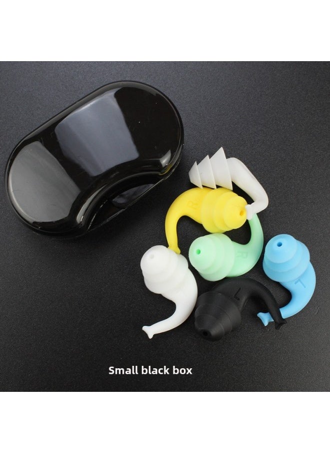 Generic - [Arrival] Soundproof Earplugs Anti-noise Sleep Earplugs Anti-water Silicone Earplugs Swimming Earplugs Factory-Color:Small Black Box (earplug Color Remarks) - Image 1