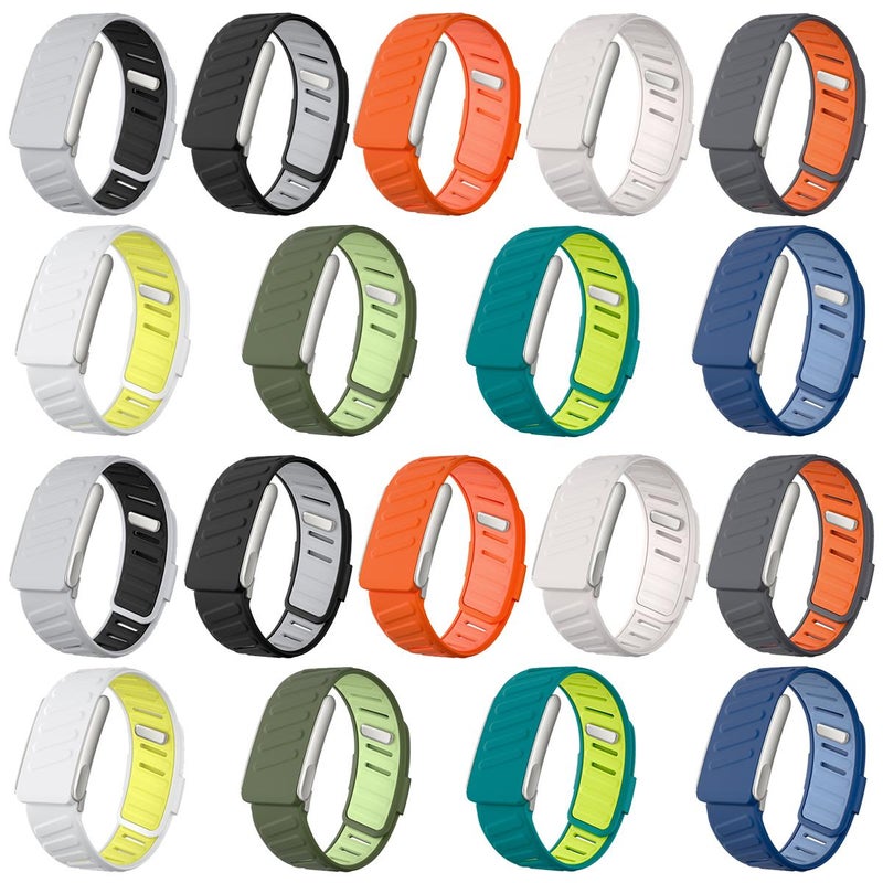 erorex For Whoop 5.0 Electrocardiogram Silicone Sports Watch Band(Dark Green Light Green) - Image 3