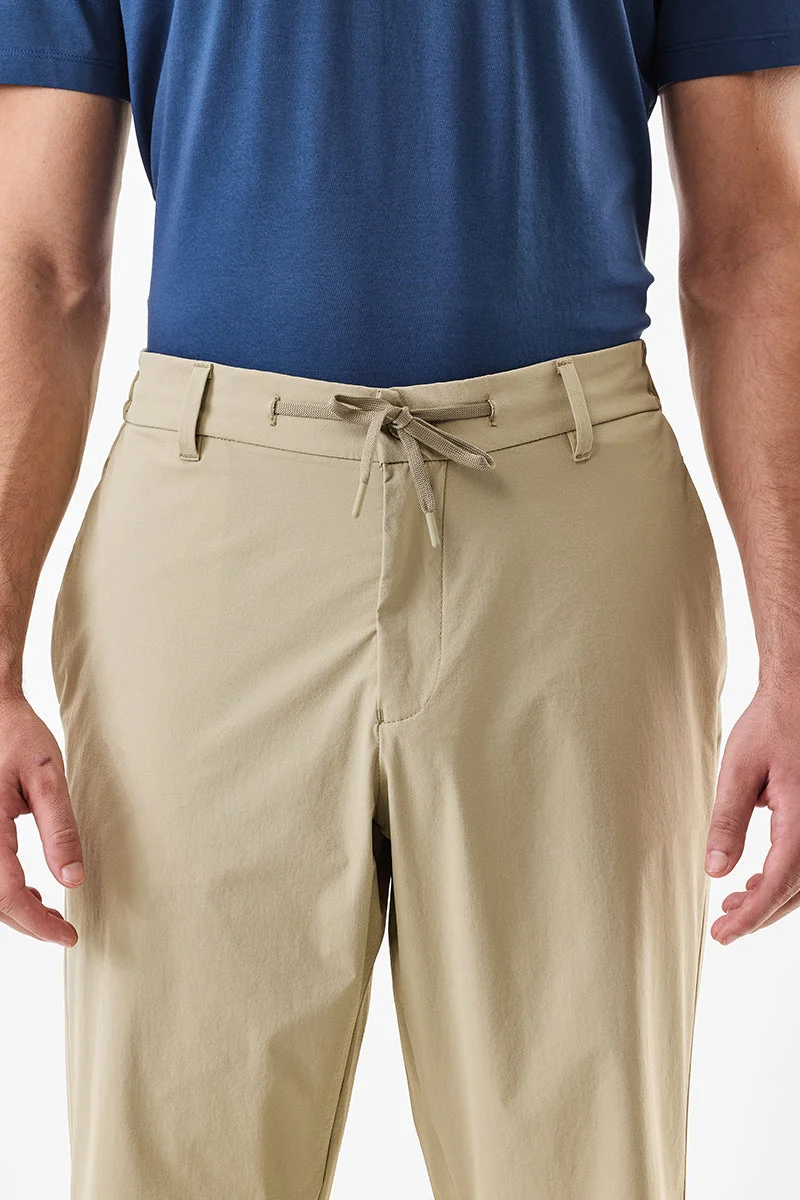 Snitch Beige Beige Stretch Trousers for Men | Best Price UAE