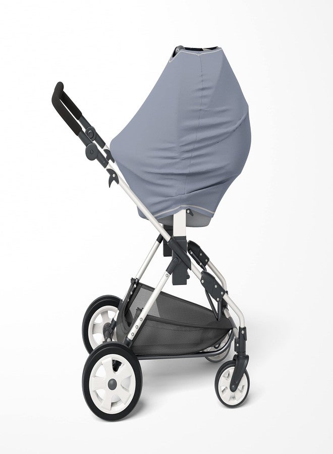 Natemia 4 in 1 Baby Car Seat Cover - Multi-Functional Stretchy & Soft Canopy, Nursing, Shopping Cart, & High Chair Cover - Image 2