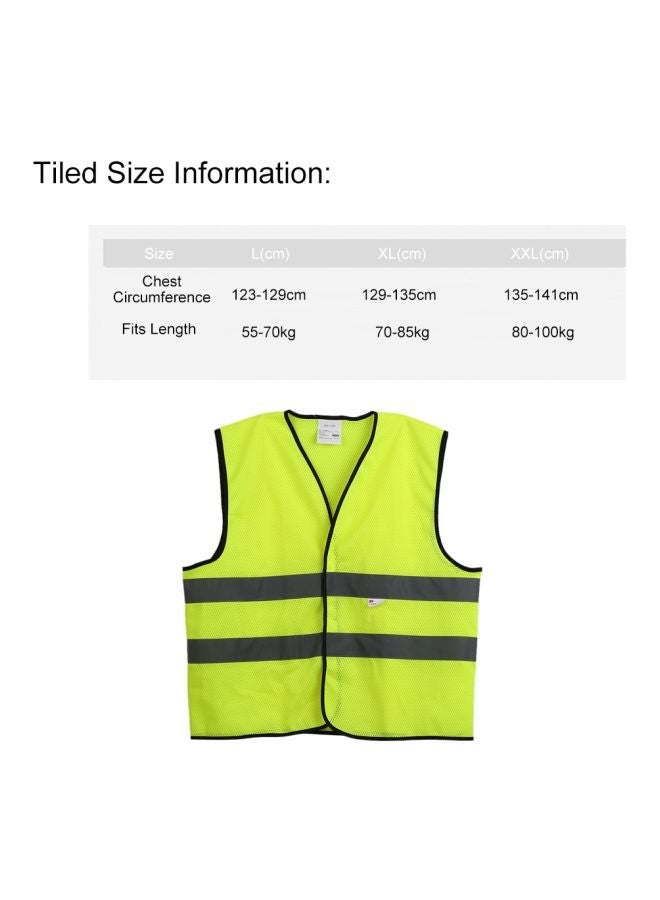 NIBEMINENT Reflective Safety Vest Green/Grey - Image 4