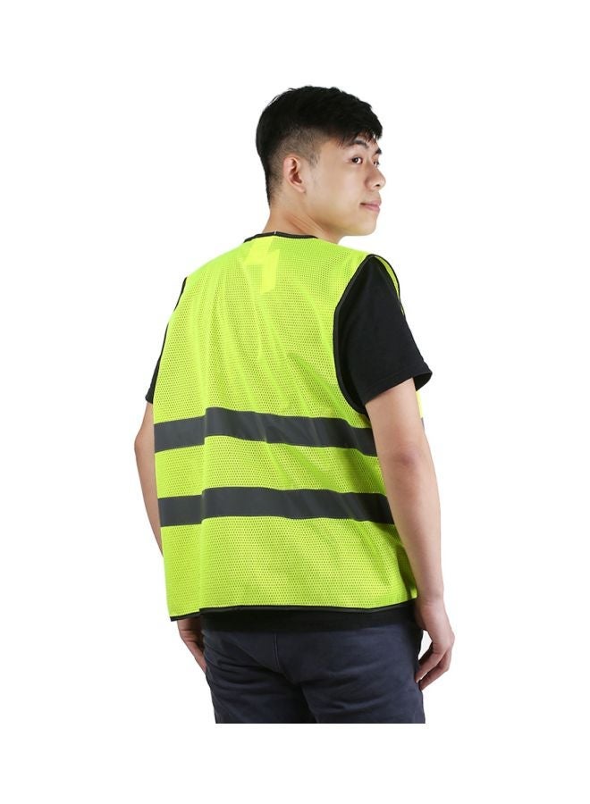 NIBEMINENT Reflective Safety Vest Green/Grey - Image 2