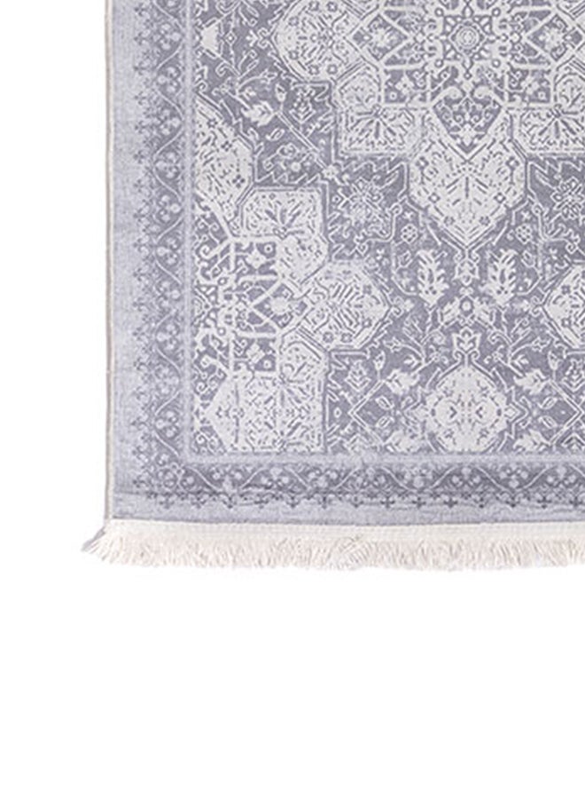 In-House Soft Velvet Turkish Rectangular Door & Bath Mat - Grey - 60x40 cm  - Image 4