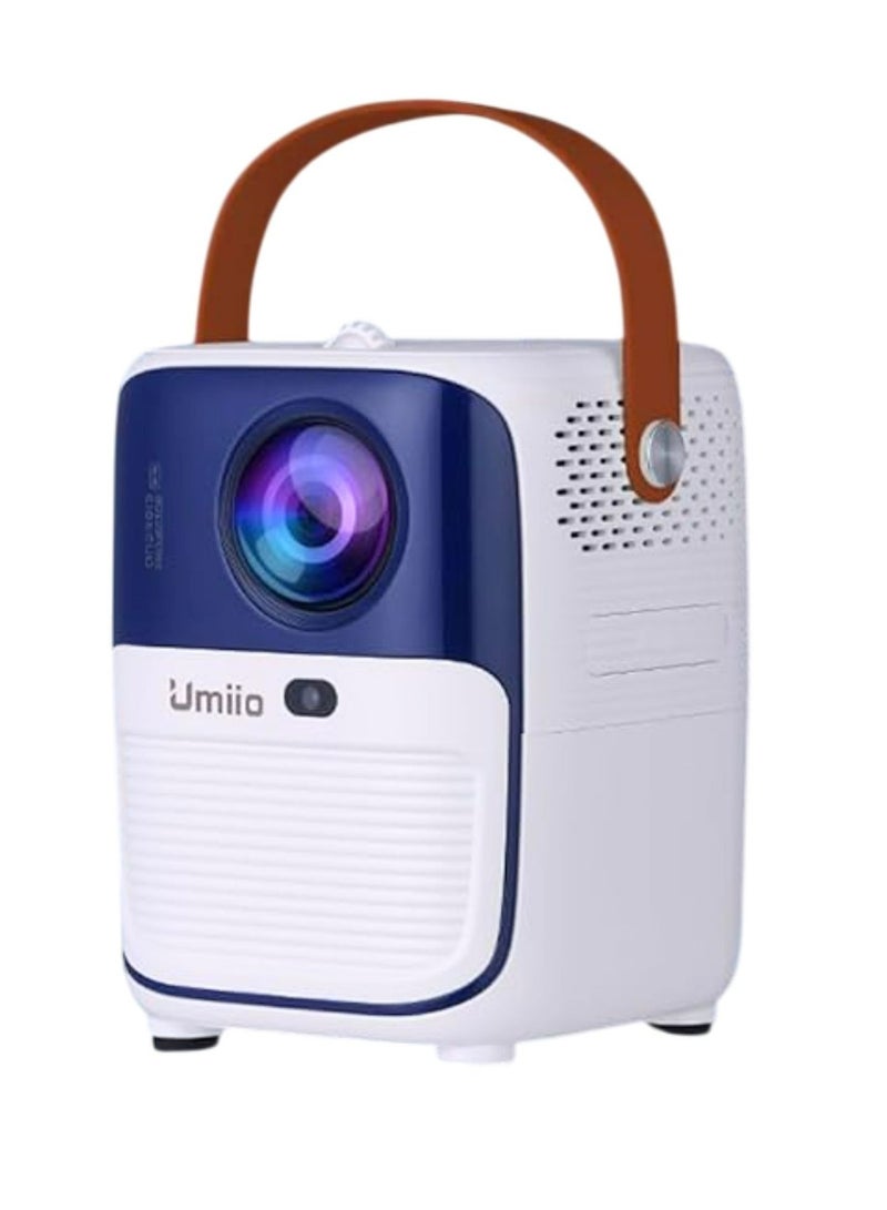 Umiio Q2 Android HDMI Video Laser Projector 5G WiFi Android , Bluetooth, FHD Resolution, 5M Projection Distance, Portable Outdoor Movie Projector for Home Cinema, Parties, and More-White  - Image 1