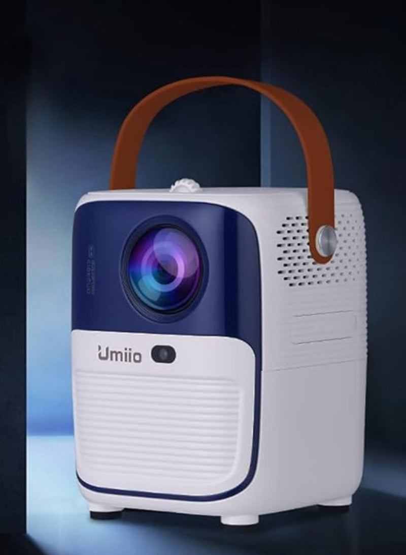 Umiio Q2 Android HDMI Video Laser Projector 5G WiFi Android , Bluetooth, FHD Resolution, 5M Projection Distance, Portable Outdoor Movie Projector for Home Cinema, Parties, and More-White  - Image 2