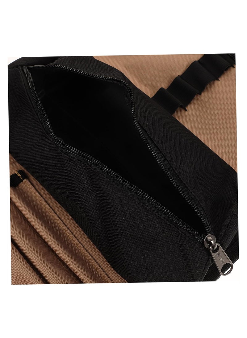 SYOSI - Roll Hand Tool Bag, Canvas Zipper Pouch Multi Function Pencil Case, 600D Oxford Fabric Portable Tool Pouch, Storage Bag, Wrench Roll Up Tool Bag for Electrician, Plumber, Carpenter - Image 1