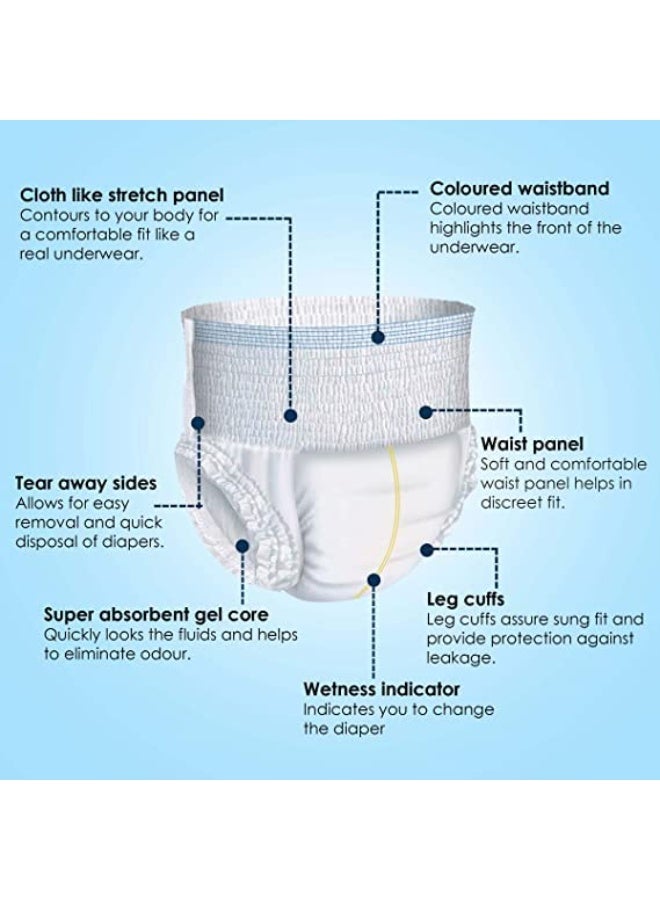 KareIn Adult Pull Ups Pant Style Underwear 10 Pcs / 4 Pack Diapers Large-XL Size (Total 40 Pullups) - Image 2