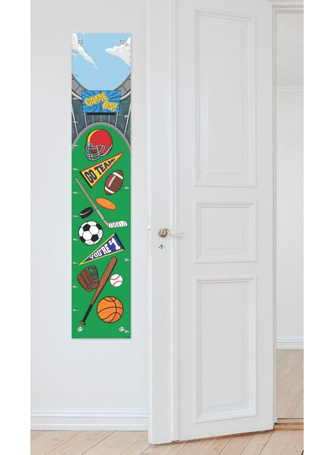 ThisWear Kid Room Decor Kid Growth Chart Sports Theme Gifts for Boys Child Measurement Chart Growth Chart - Image 2