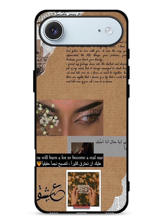 Tolwak Apple iPhone Air Protective Case Cover Arabic Quote You Will Burn A Lot To Become A Real Star - Image 1