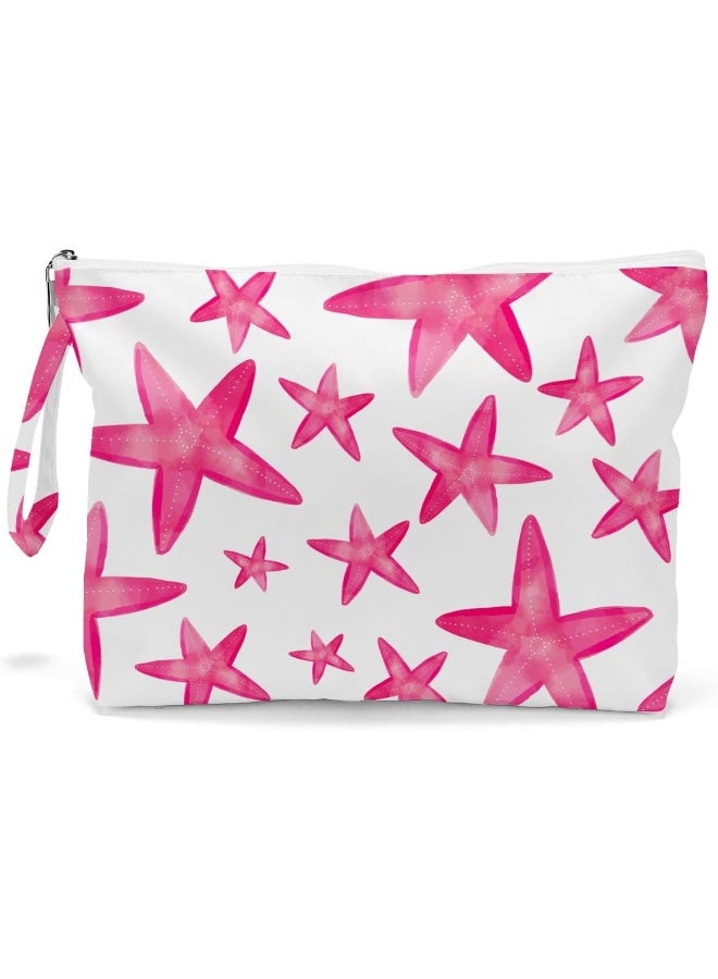 Fokongna حقيبة فوكوانغنا الرطبة، حقيبة مكياج للسفر، حقيبة رطبة وجافة لملابس السباحة، حفاضات الشاطئ وحقيبة ملابس اليوغا الرياضية بسحاب - Image 1