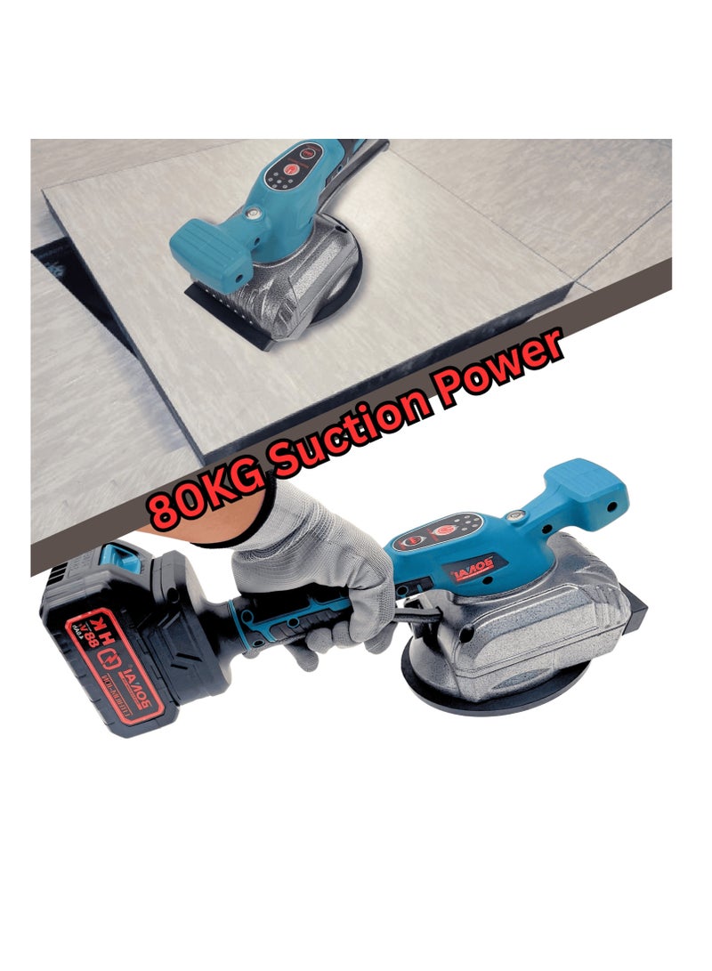 BONAI BONAI BN-CD0013 Cordless Tile Laying Machine, 88VF Tile Vibrator with 80KG Suction Power, 5-Speed FM Gear Display, 2000–11000 r/min, 4.0Ah Battery for Wall, Floor Tile & Brick Installation  - Image 3