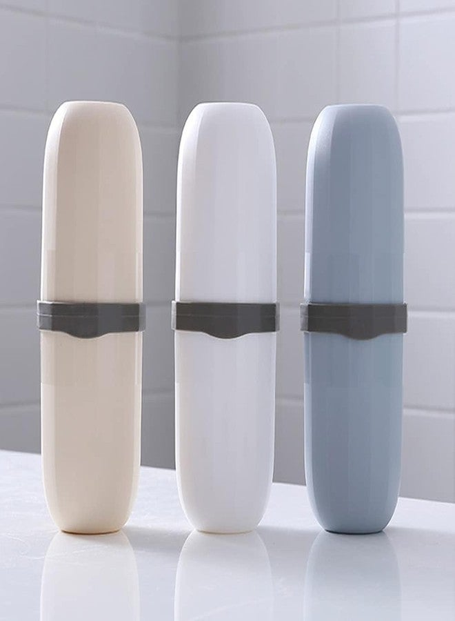 VLSYS Plastic Toothbrush Cover, Anti Bacterial Toothbrush Case Box, Portable Toothbrush Container for Traveling, Outdoor, Camping, Cap Cover Protect Case Box Toothbrush - Image 2