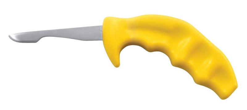Swissmar Shucker Paddy Original Oyster Shucking Knife – Ergonomic Dual Axis Oyster Shucker Tool with 3" / 7.6 CM Stainless Steel Blade - Perfect for kitchen Collections – Non-Slip Handle, Yellow - Image 2