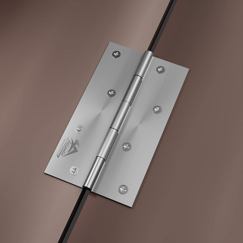 Atlantic Atlantic Window Door Hinges 4 Inch x 12 Gauge25 MM Thickness Home Office Hotel for Main Window Door Bedroom Kitchen Bathroom Premium Stainless Steel Welded Head Matt Finish Pack of 24 Pcs  - Image 5