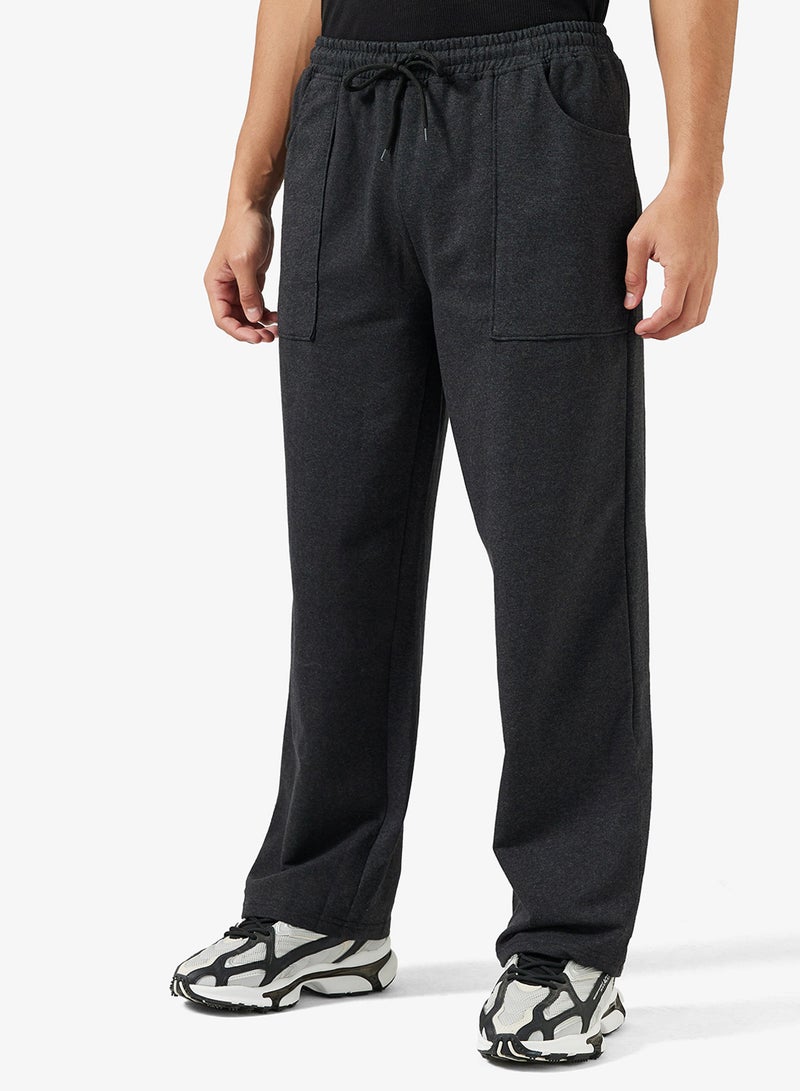 Seventy Five Basics Drawcord Patch Pocket Oversized Joggers - Image 1
